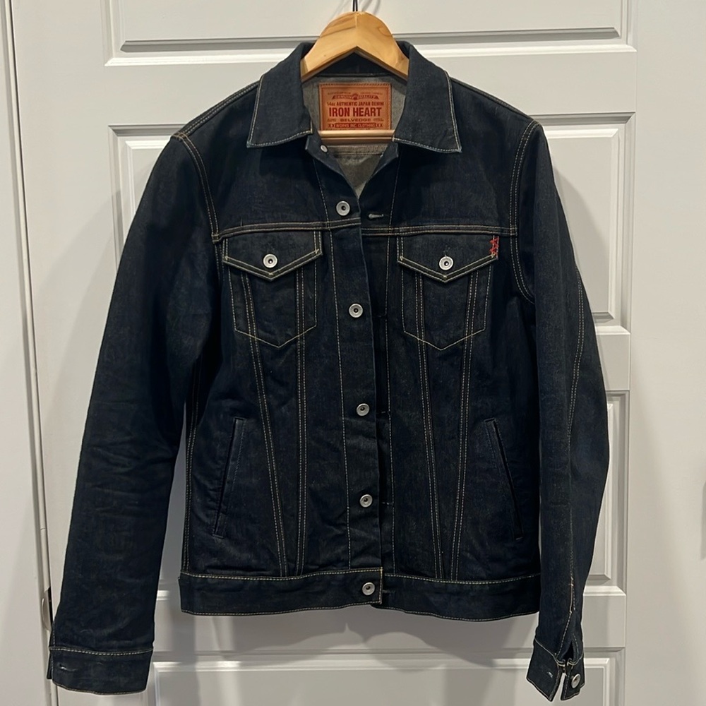 IRON HEART
14oz Selvedge Denim Modified Type III Jacket - Indigo